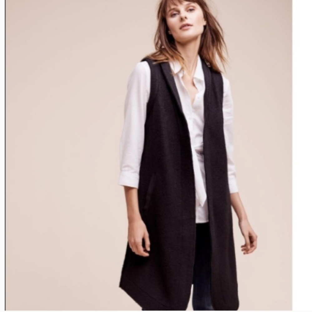 Anthropologie Marrakech Black Vest size S